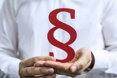 El Tutma Kırmızı Paragraf Sembol Hukuki Kavramı