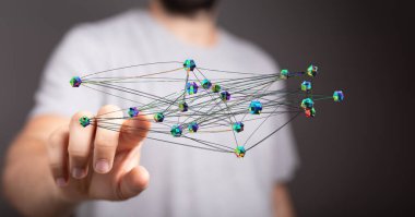 Genel ağ bağlantısı dijital teknoloji