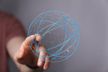 Genel Ağ Bağlantısı Dijital Küre Oluştur