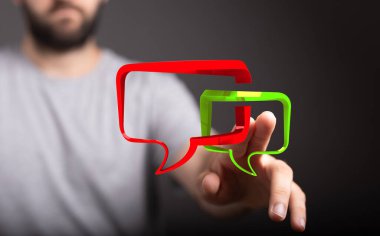 Konuşma Baloncukları ve İnsan Dokunuşuyla Kavramsal İletişim Bağlantısı