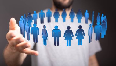 Halkın Bekleme Çemberi Simgesi Toplumu ve Bağlantıyı Sunar