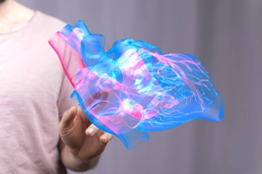 Dijital İnsan Kalbi Hologramı Anatomi Modeli