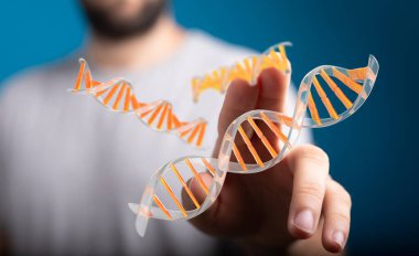 İnsan DNA 'sı Genetik Kod Araştırma Bilimi