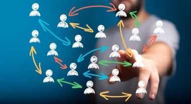 Ağ, Bağlantılar, Sosyal Ağ, İşbirliği, Takım Çalışması, İş, İletişim, Küresel, İnsanlar, Etkileşim