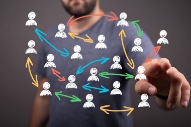 Ağ, Bağlantı, İş İşbirliği, Takım, İletişim