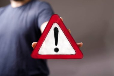 Sayısal Kırmızı Uyarı Bildirimi İşaretli İşaret İşareti