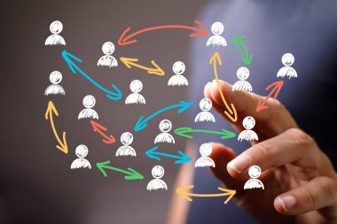 El hareketlerine yakın çekim, uzanma, işaret etme