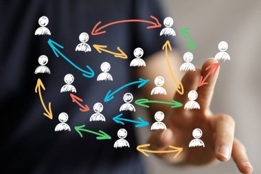 Yakın çekim El Hareketi: İki Parmağı Gösterme