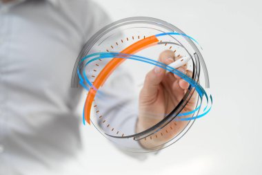 Çember Görselleştirmesi ile Yenilikçi Dijital Teknoloji Konsepti