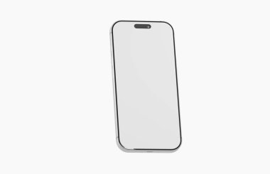 Akıllı Telefon Tasarımı: Modern Teknoloji, Temiz Beyaz Ekran Sunumu