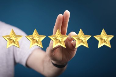 Değerlendirme için beş altın yıldız sunuluyor.