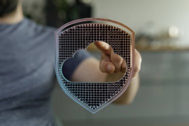 Kalkan işaretli bulut veri güvenliği kavramı