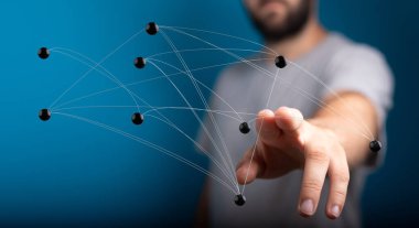 Noktaları Birleştiren Adam Ağ ve Dijital Teknolojiyi Resmediyor