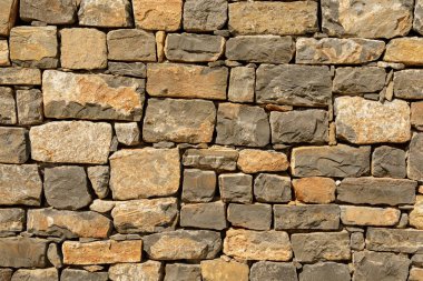 Kırsal Kahverengi ve Gri Taş Duvar dokusu