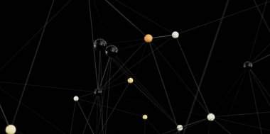 Soyut Ağ Bağlantısı Çizgileri