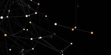 Soyut Ağ Bağlantısı Çizgileri