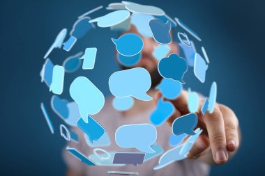 Küresel İletişim Ağı: Dijital Konuşma Baloncuklarıyla Etkileşim