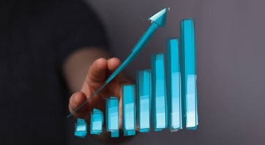 Yükselen Eğilim Grafiği, İş Büyümesi Elle Dokunma