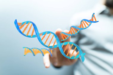 İnsan DNA Helix Genetik Kod Bilimi