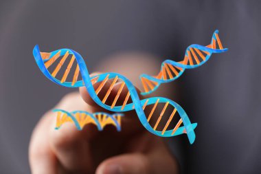 İnsan DNA 'sı Genetik Kod Heliks Bilim Araştırması