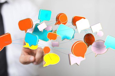 Küresel İletişim Ağı: Bağlı Konuşma Baloncukları