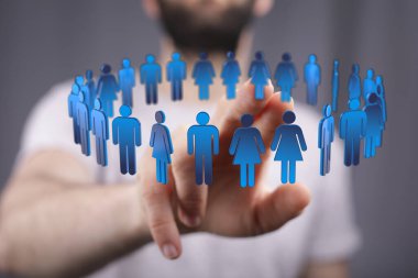 Sosyal Ağ ve İnsan Bağlantısının Kavramsal Görselleştirilmesi