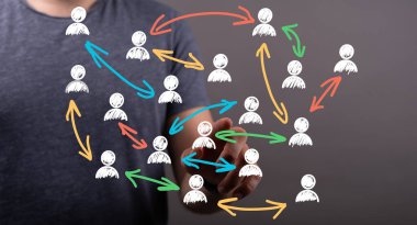 Ağ, Bağlantılar, Sosyal Ağ, İşbirliği, Takım, İletişim, İş, İnsanlar, Küresel, Etkileşme, Topluluk, Ortaklık, GR