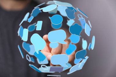 Küresel İletişim Ağı: Etkileşimli Konuşma Baloncukları