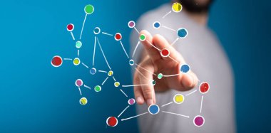 Renkli Ağ Diyagramı ile El Etkileşimi