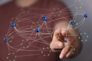 Global Ağ Bağlantısı Teknolojisi Konsepti