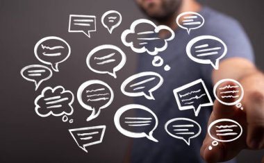 Dijital Konuşma Baloncuklarıyla Etkileşim: İletişim Konsepti