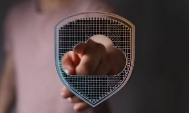 Bulut Hesaplama ve Siber Güvenlik Uzanan Eller Konsepti