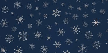 Donanma Mavi Arkaplan Tasarım İçin Kar Tanesi Kalıbı