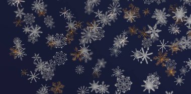 Kış tasarımı için donanma arka planında soyut kar tanesi deseni