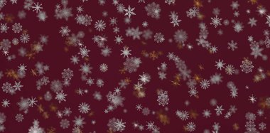 Noel ve Yeni Yıl için kar tanesi arkaplan dokusu tasarımı