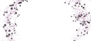 Özet Ağ Bağlantısı Noktaları ve Çizgiler Arkaplanı