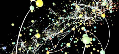 Soyut Ağ: Renkli Düğümler ve Bağlantılar