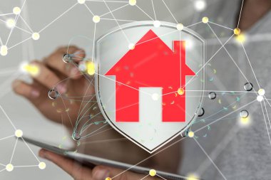 Evin ve dijital aracın modeli