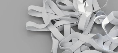 Soyut Beyaz Lastik Bantlar Arkaplan DokusuName