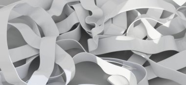 Soyut Beyaz Eğriler: Modern Minimalist Tasarım