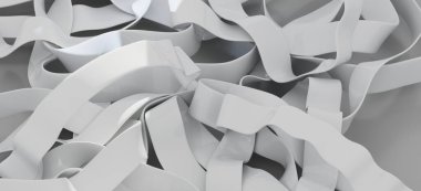 Soyut Beyaz Eğri Şekiller Arkaplanı