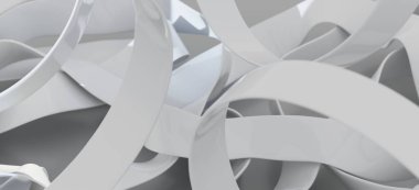 Soyut Beyaz Eğriler: Modern Minimalist Tasarım