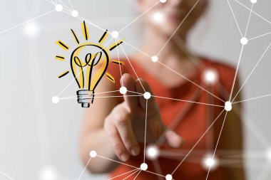 Sinirsel ağ 3 boyutlu illüstrasyon. Büyük veriler ve siber güvenlik