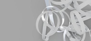 Soyut Beyaz Eğriler: Modern Minimalist Tasarım