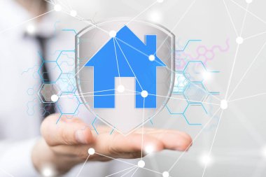 Ev verileri. Parçacıkları ve dijital verileri olan dijital siber uzay