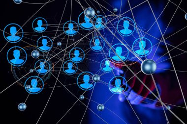 Soyut teknoloji grubu ve veri 3d