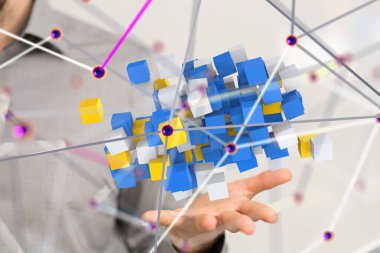 Teknoloji geçmişi. Büyük veri konsepti - 3d