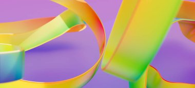 Soyut Renkli Girdaplar: Canlı Gradyan Tasarımı