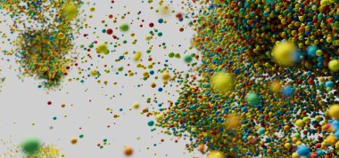 Renkli Patlayan Toplar Küresi