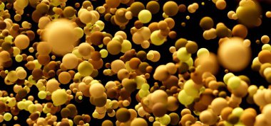 Soyut Altın Baloncuklar Arkaplanı